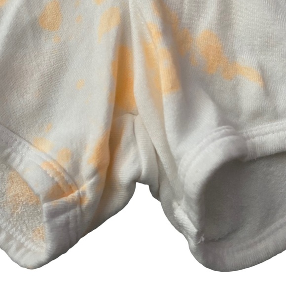 Sundry White Neon OrangeTie Dye High Waist Athletic Shorts 1 Juniors - Picture 8 of 16